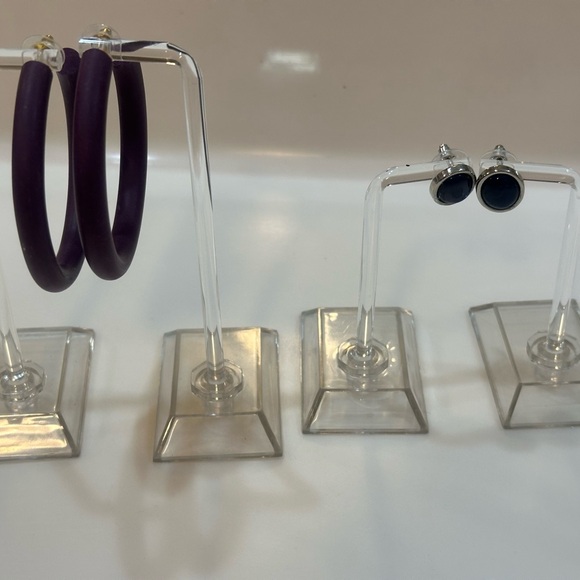 Shades of Purple Jewelry Lot Multi-Stone & Beaded Necklace, Earring Bracelet Set - Picture 5 of 14